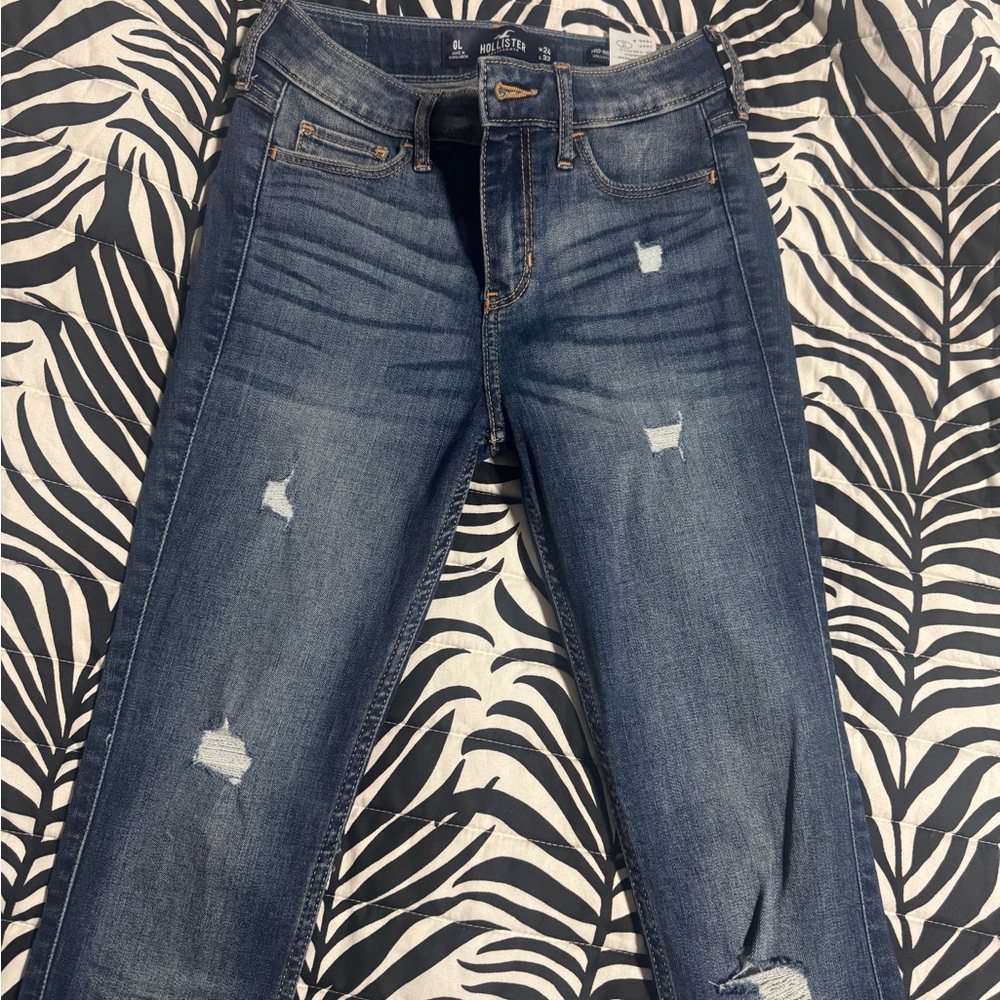 Hollister Classic Blue Distressed Jeans